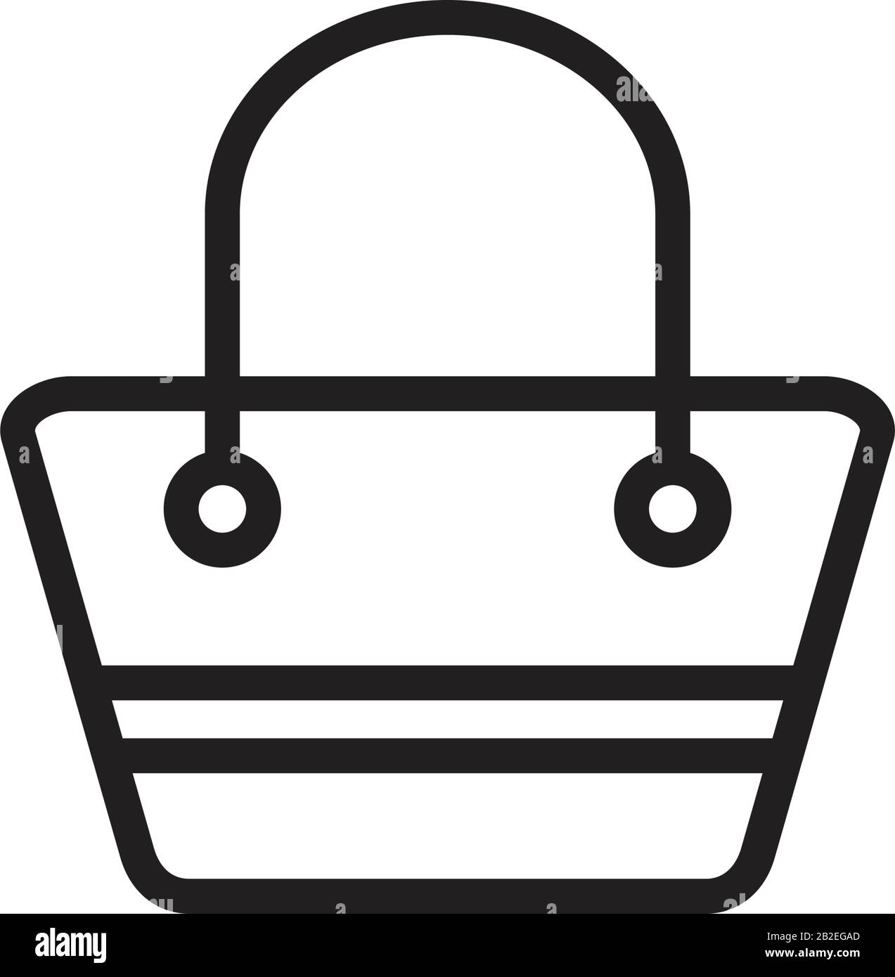 Modello icona borsa colore nero modificabile. Icona della borsa simbolo  vettore piatto illustrazione per disegno grafico e web Immagine e  Vettoriale - Alamy