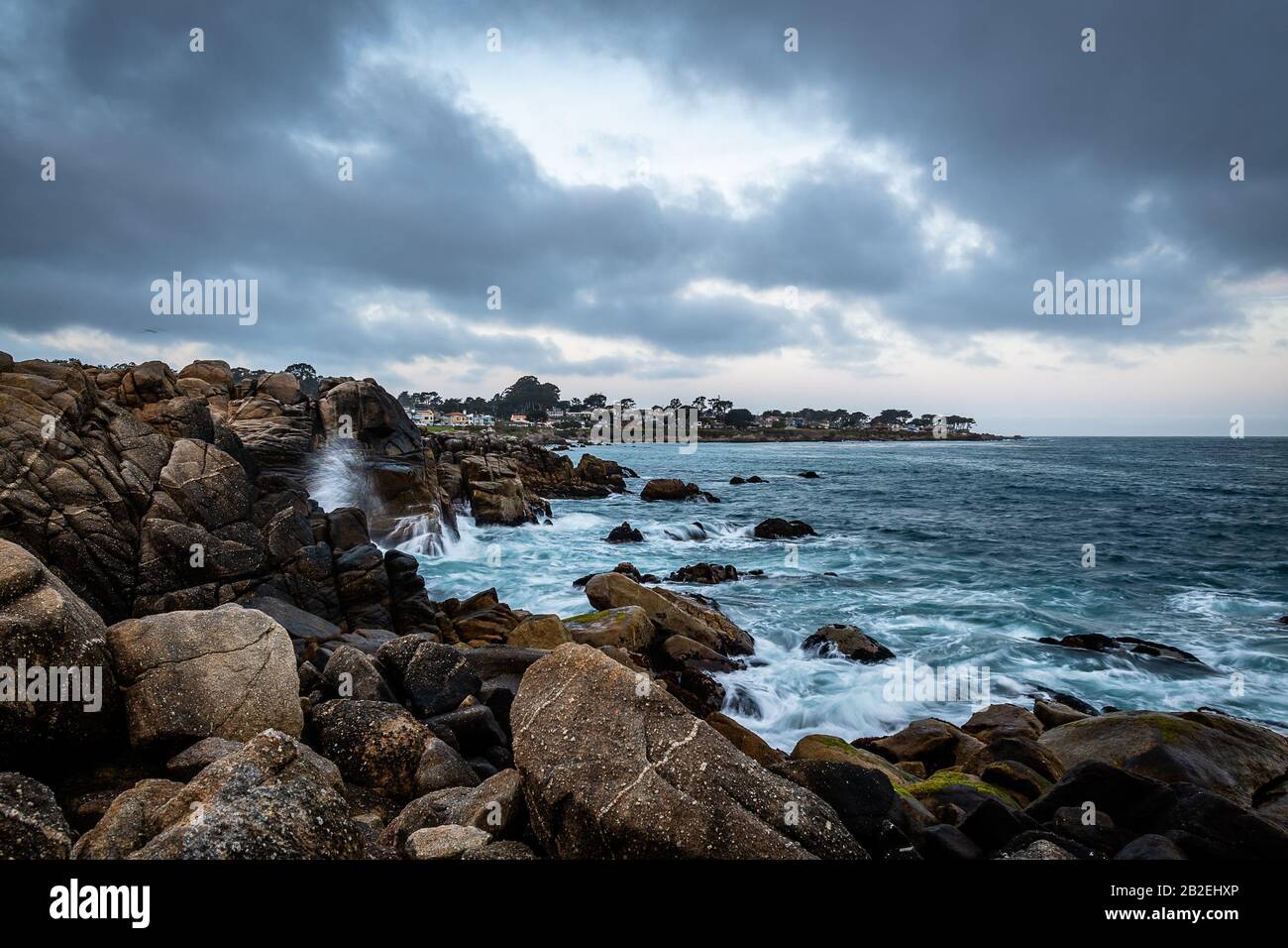 Monterey Bay Sunrise Foto Stock