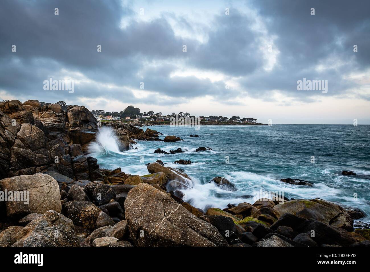 Monterey Bay Sunrise Foto Stock