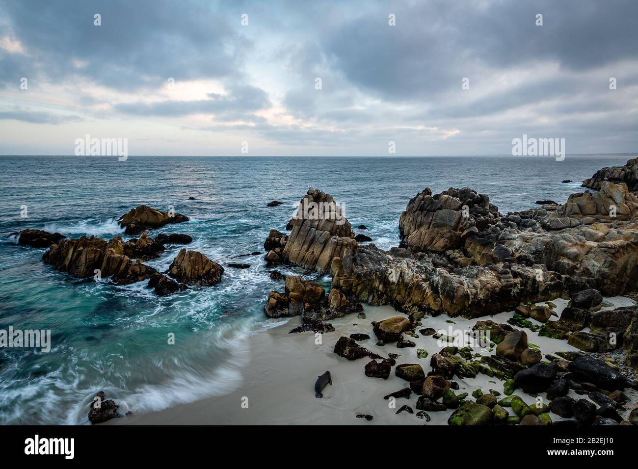 Monterey Bay Sunrise Foto Stock