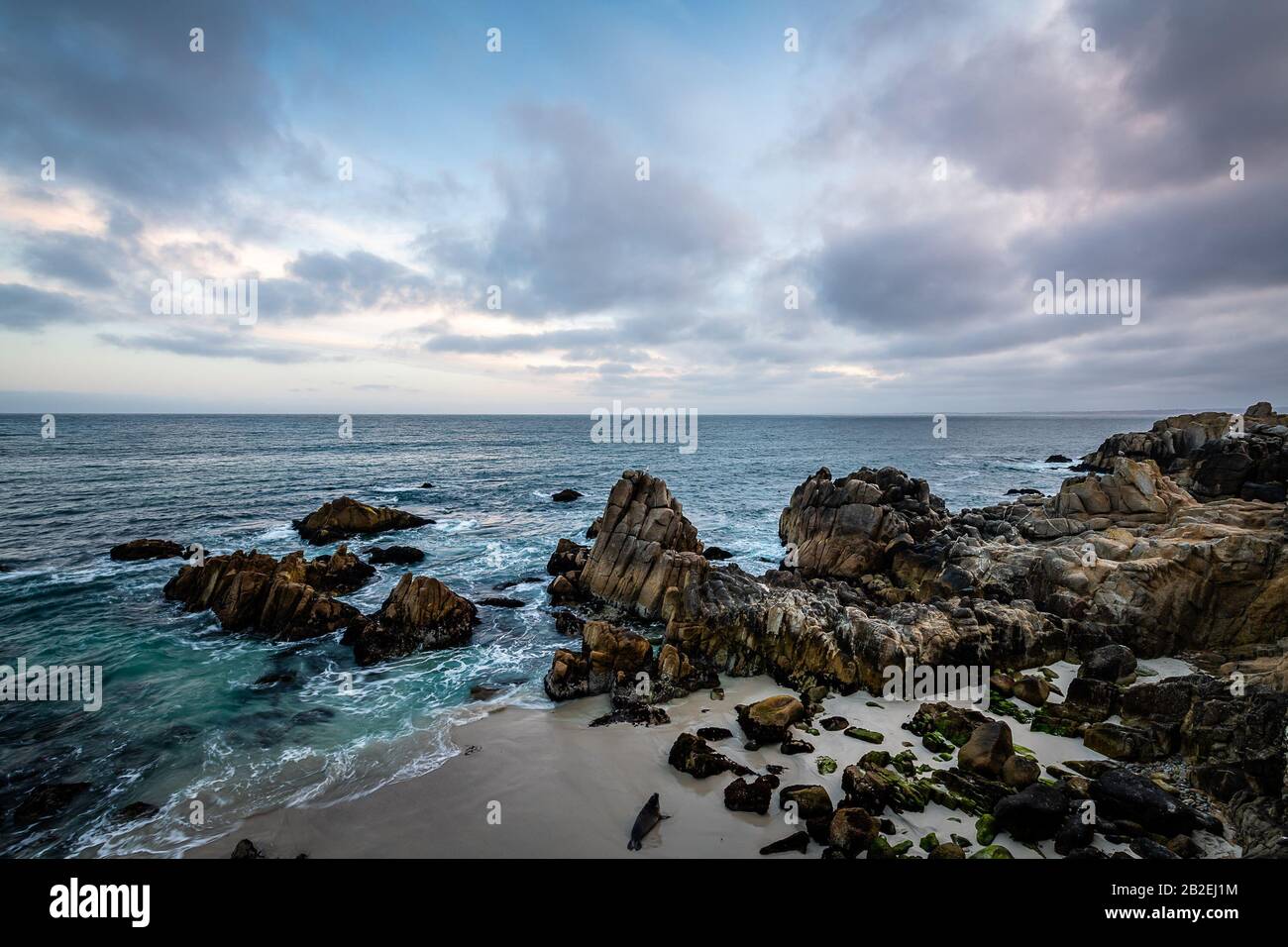 Monterey Bay Sunrise Foto Stock