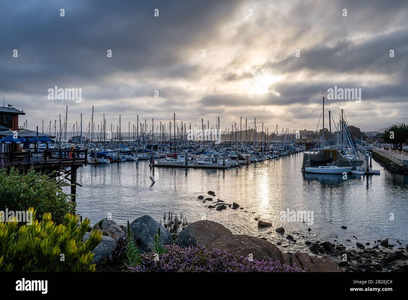 Monterey Bay Sunrise Foto Stock
