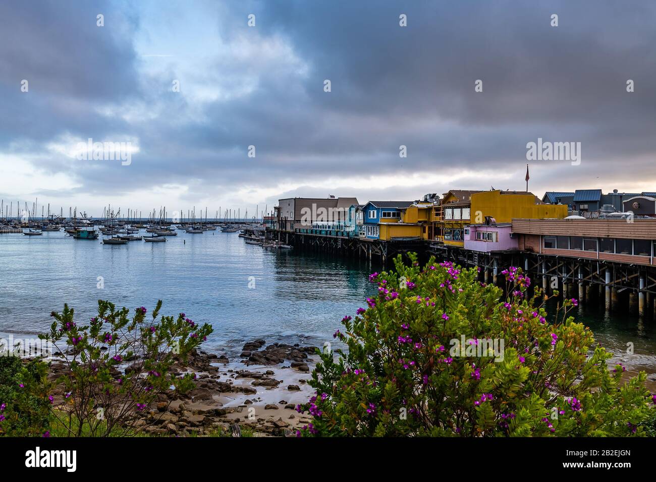 Monterey Bay Sunrise Foto Stock