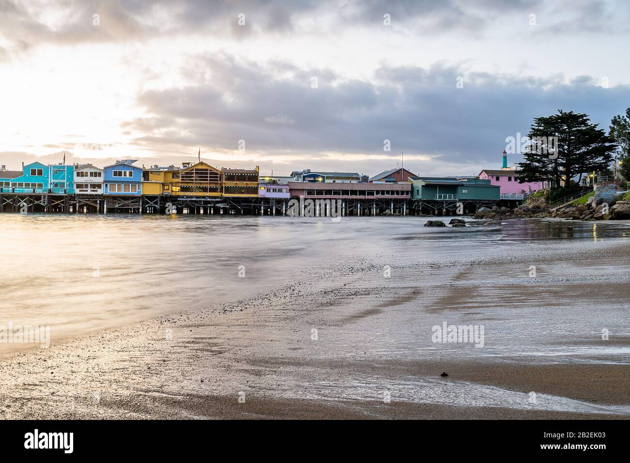 Old Fisherman'S Wharf, Porto Di Monterey Foto Stock