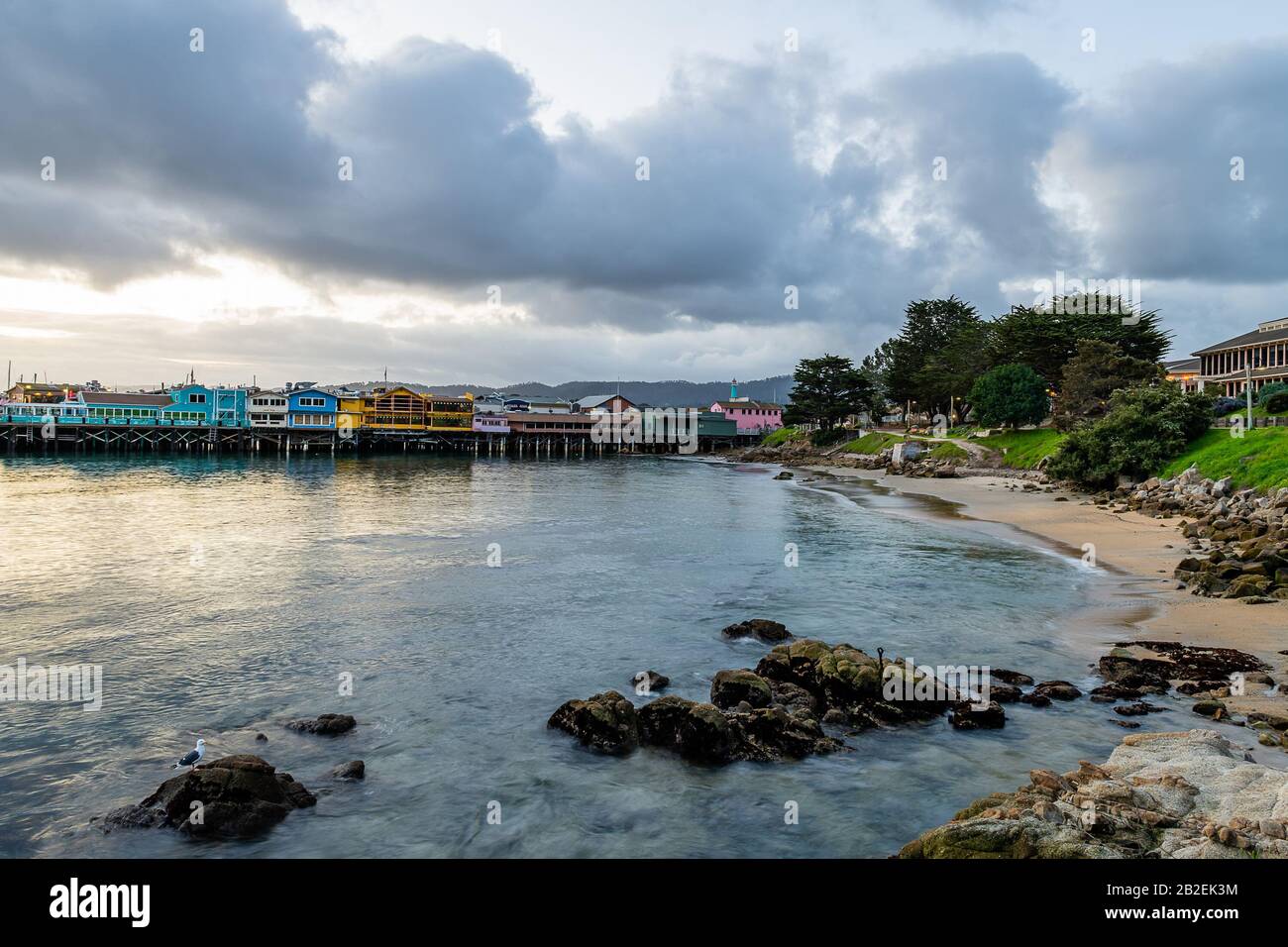 Old Fisherman'S Wharf, Porto Di Monterey Foto Stock