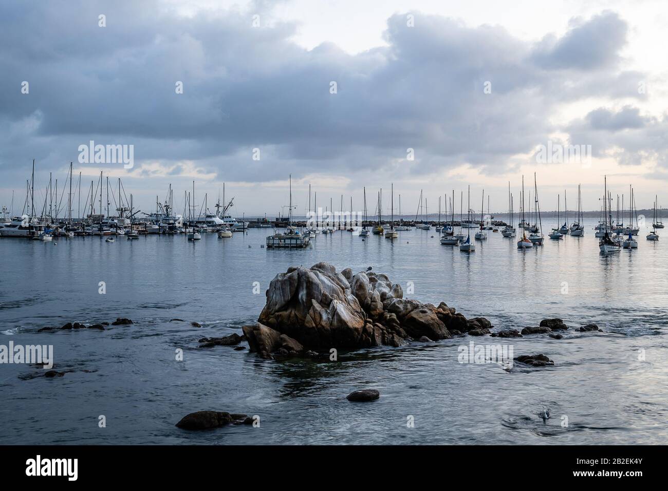 Old Fisherman'S Wharf, Porto Di Monterey Foto Stock