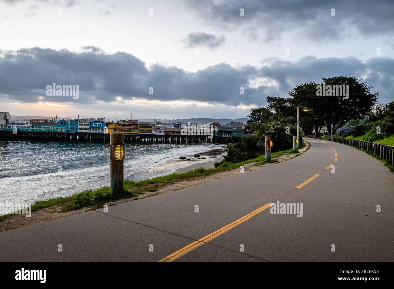 Old Fisherman'S Wharf, Porto Di Monterey Foto Stock