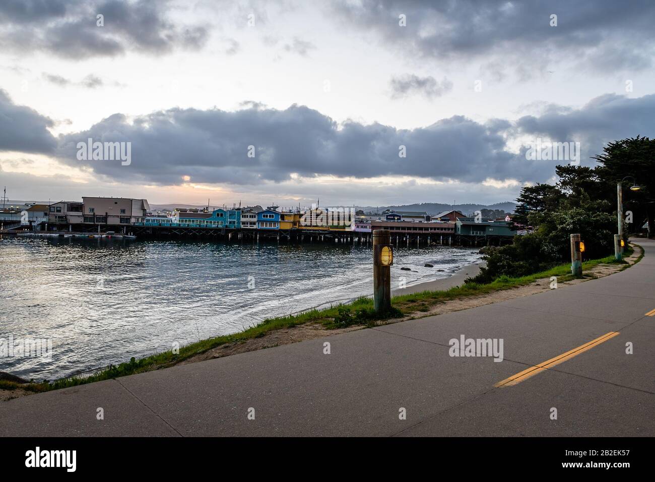 Old Fisherman'S Wharf, Porto Di Monterey Foto Stock