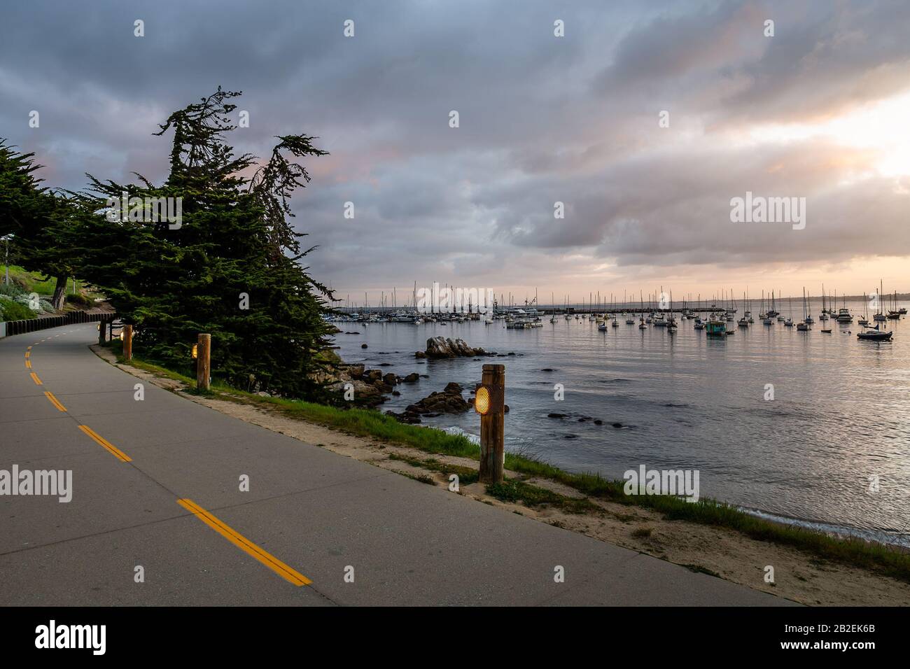 Old Fisherman'S Wharf, Porto Di Monterey Foto Stock