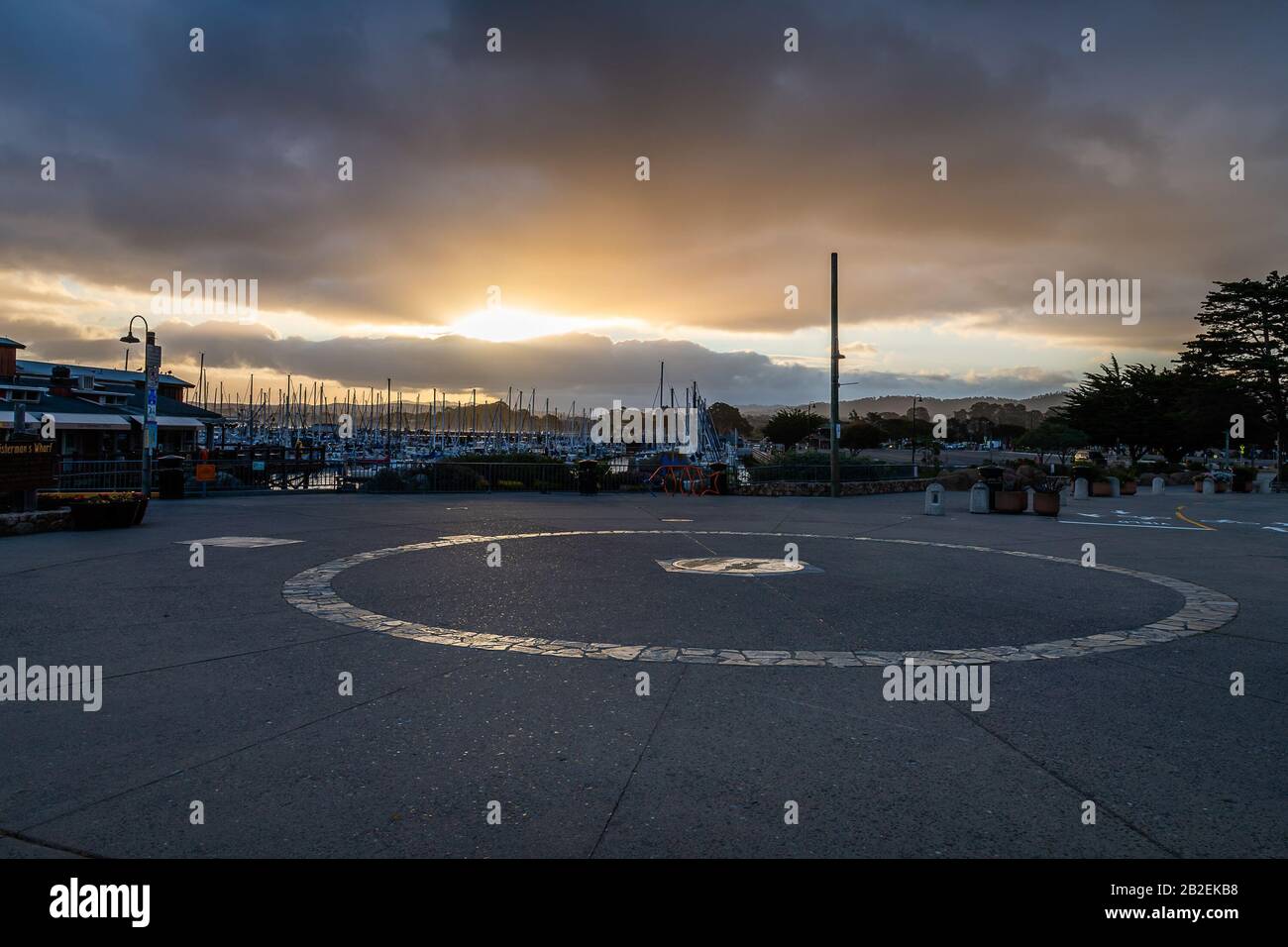 Old Fisherman'S Wharf, Porto Di Monterey Foto Stock