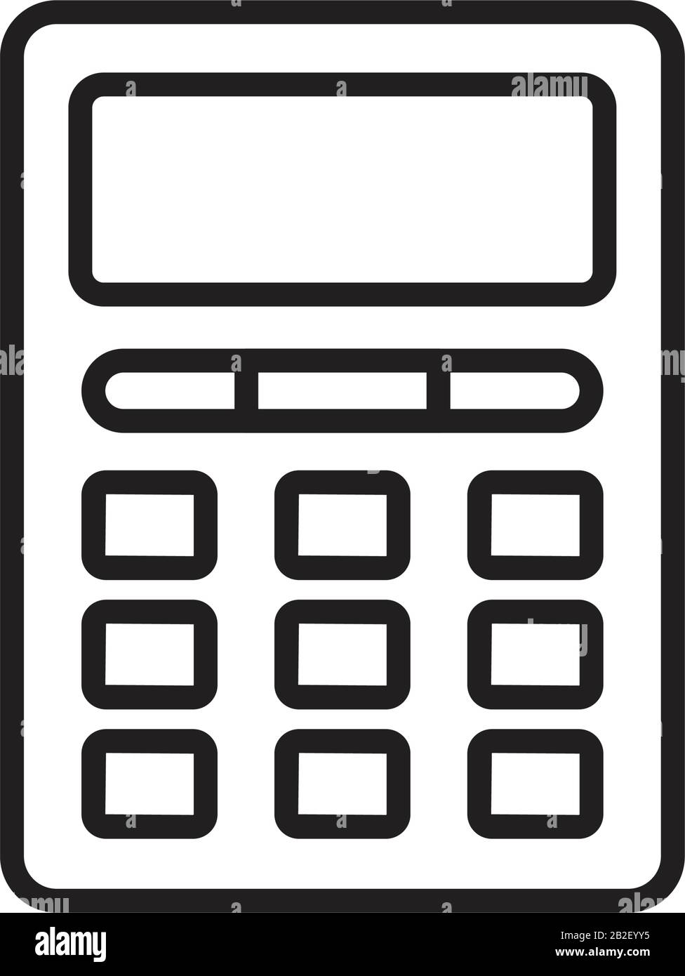 Icona calcolatrice colore nero modificabile. Icona calcolatrice immagine  vettoriale piatta per la progettazione grafica e web Immagine e Vettoriale  - Alamy