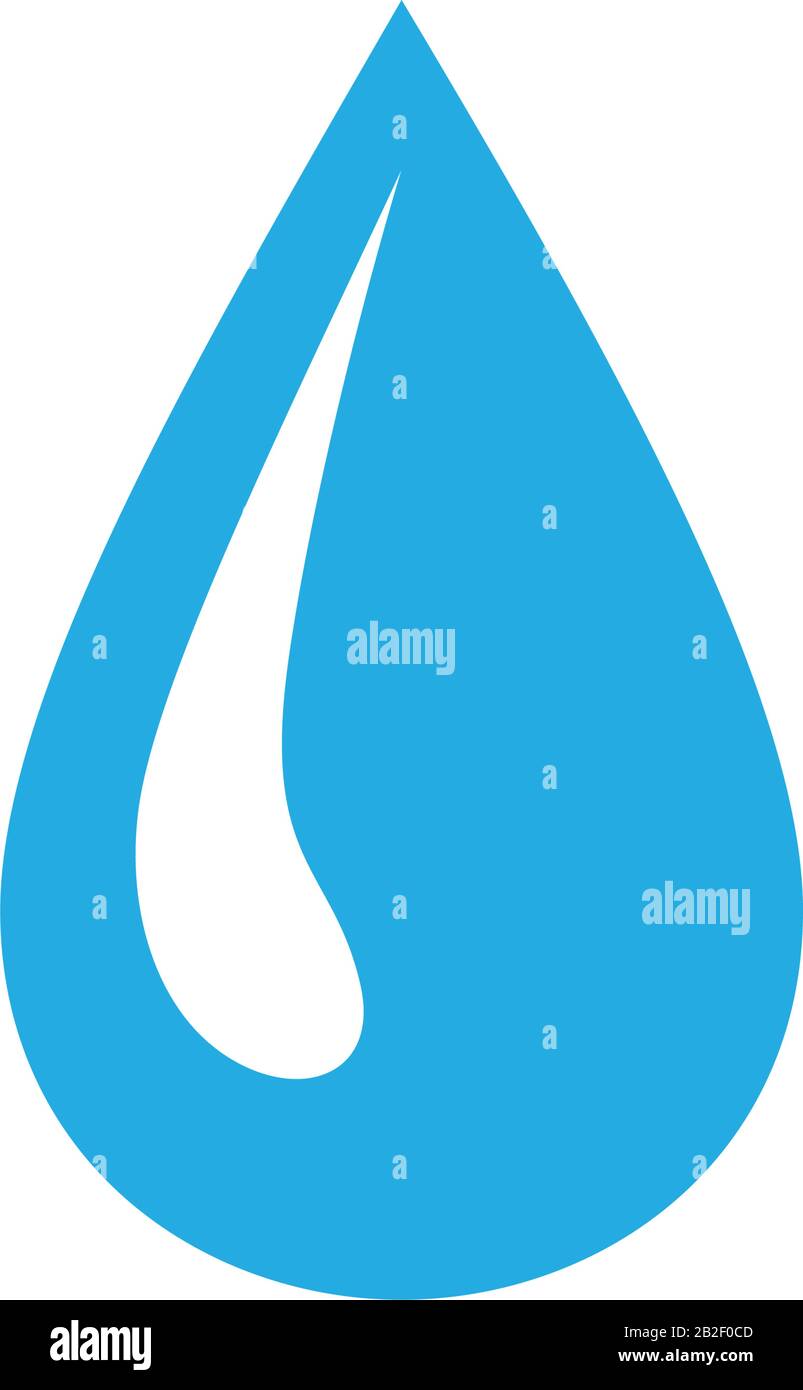 Un modello di icona a forma di goccia di colore nero modificabile. Un'icona a forma di goccia immagine vettoriale piatta per la progettazione grafica e web. Illustrazione Vettoriale