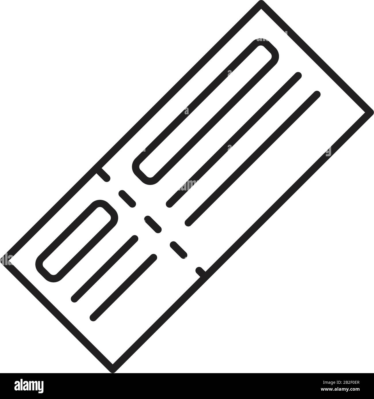 Modello icona ticket colore nero modificabile.simbolo ticket immagine vettoriale piatta per la progettazione grafica e Web. Illustrazione Vettoriale