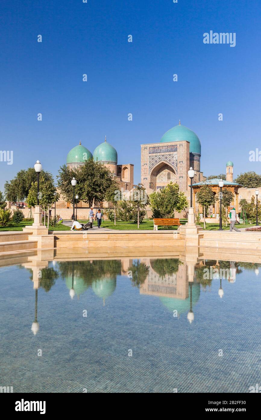 Dorut Tilavat Complex, Shahrisabz, o Shakhrisabz, Qashqadaryo Region, Uzbekistan, Asia centrale, Asia Foto Stock
