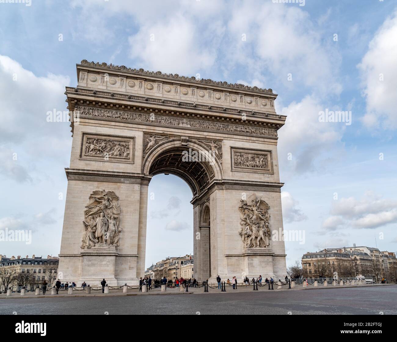 Arc de Triomphe in piazza Charles de Gaulle a Parigi Foto Stock