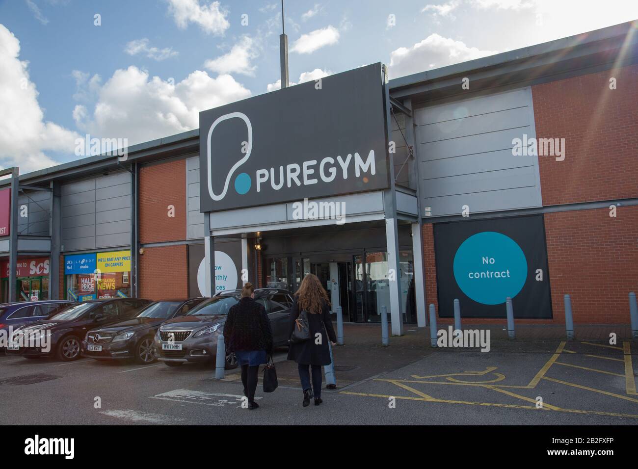 Wrexham Central Retail Park, Wrexham, Galles Foto Stock