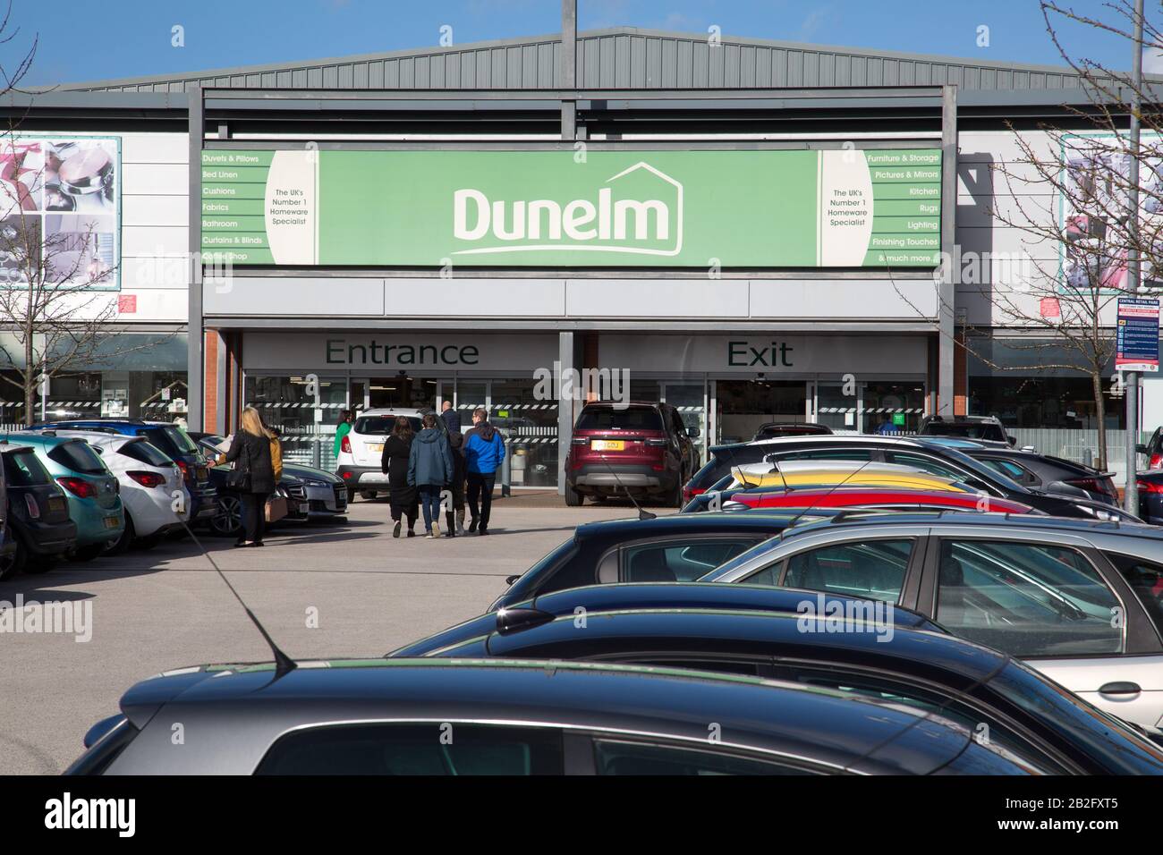 Wrexham Central Retail Park, Wrexham, Galles Foto Stock