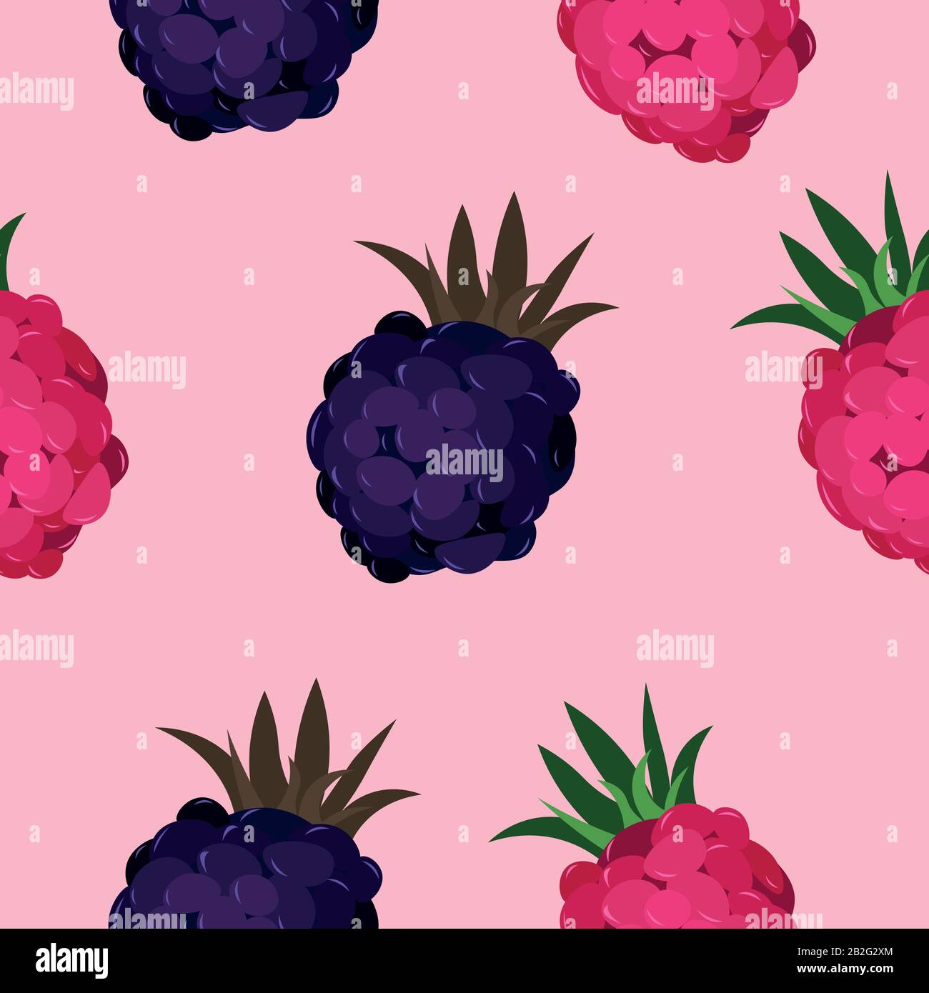 Struttura vettoriale del modello di bacche. Design estivo per inviti, biglietti, volantini, etichette, compleanno, vacanze. Illustrazione Vettoriale