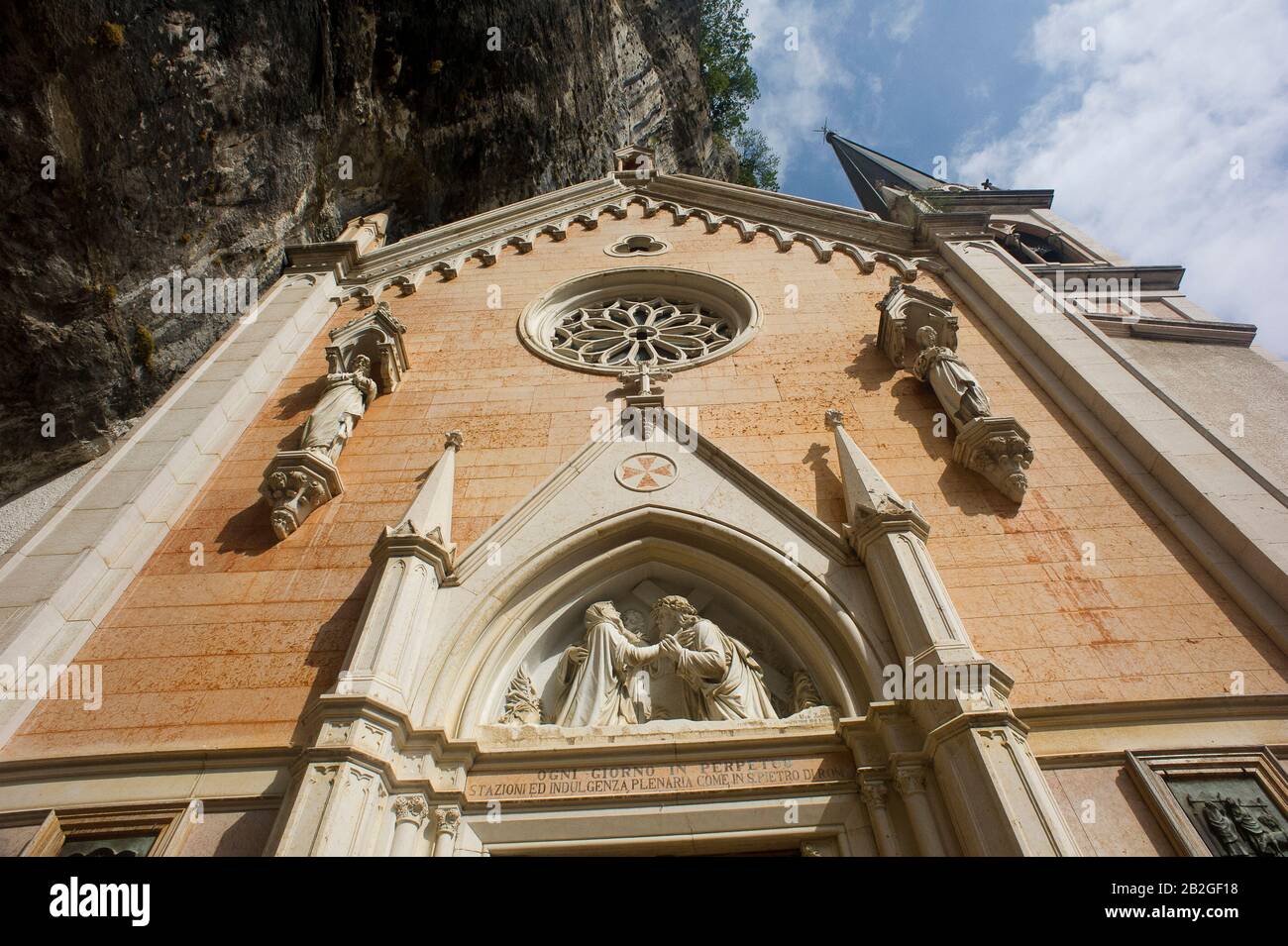 Madonna della cappella della Corona a spiazzi e Ferrara di Monte Baldo, provincia di Verona, Veneto, Italia settentrionale, Italia, Europa Foto Stock