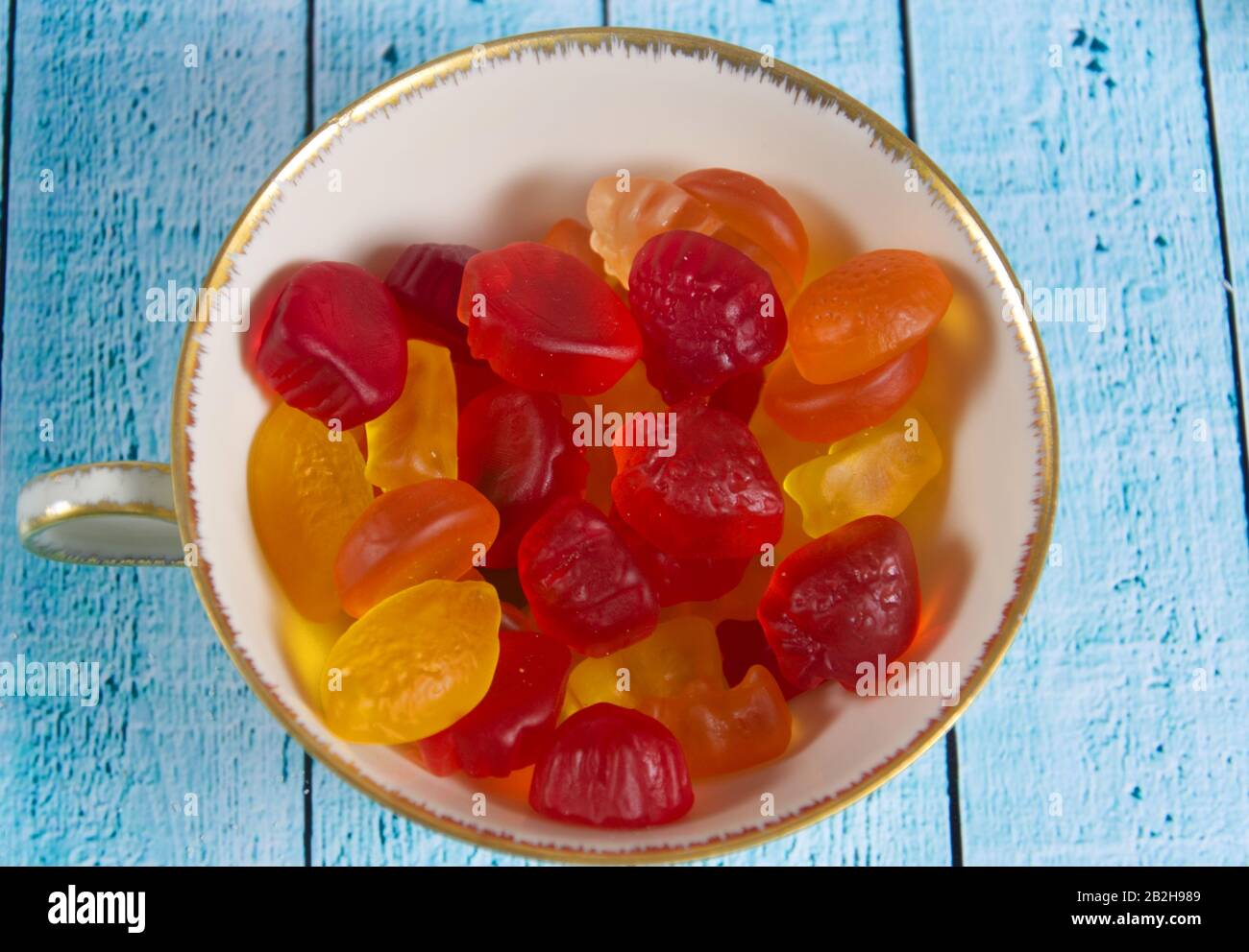 gomma di frutta colorata Foto Stock