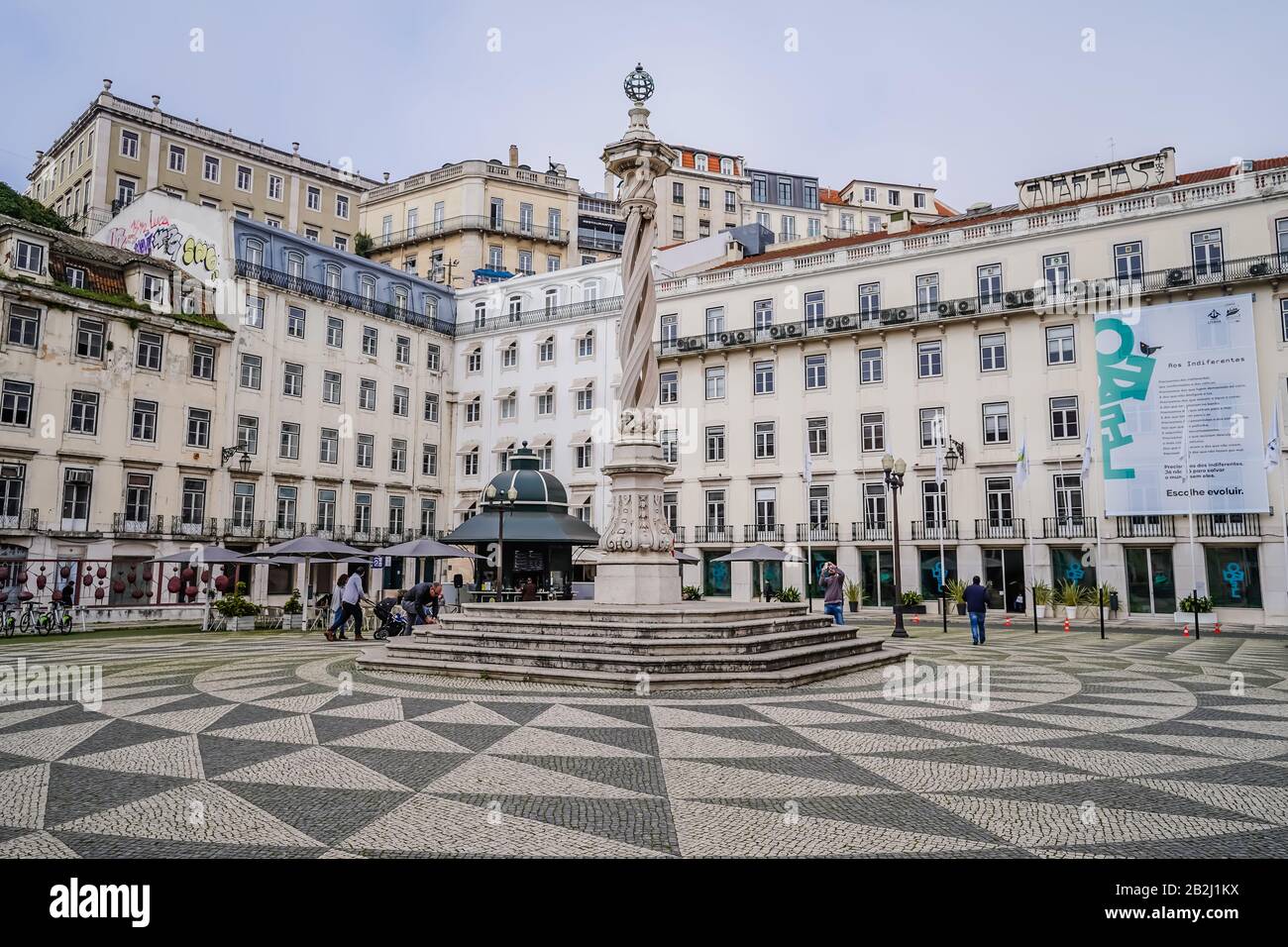 Il municipio di Lisbona si trova in Piazza del Municipio, Lisbona, Portogallo Foto Stock
