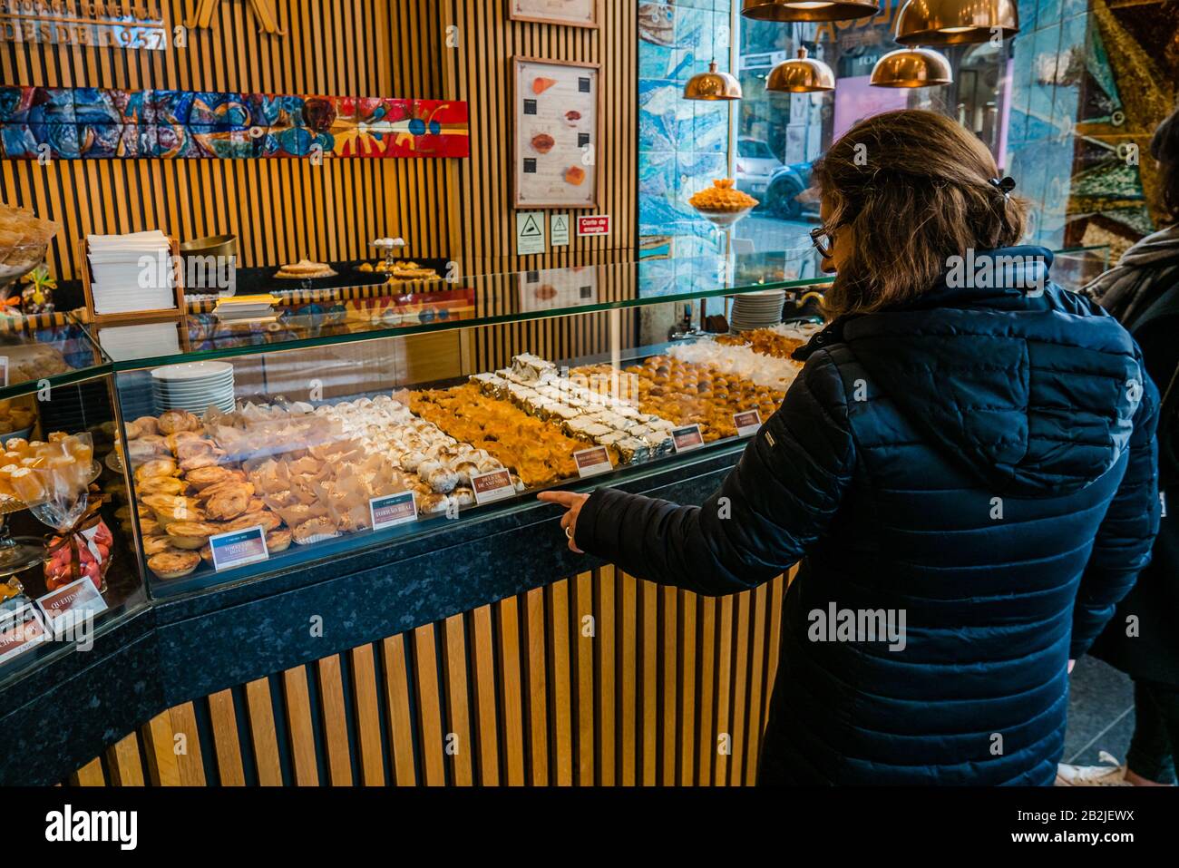 pastelaria alcoa è un'elegante pasticceria e panificio a lisbona, portogallo Foto Stock