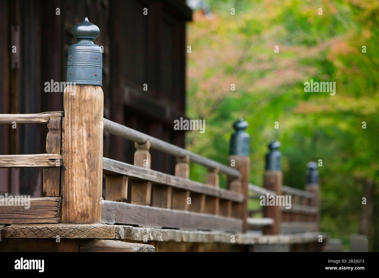Giappone Kyoto Ninna-ji tempio dettaglio architettonico primo piano Foto Stock