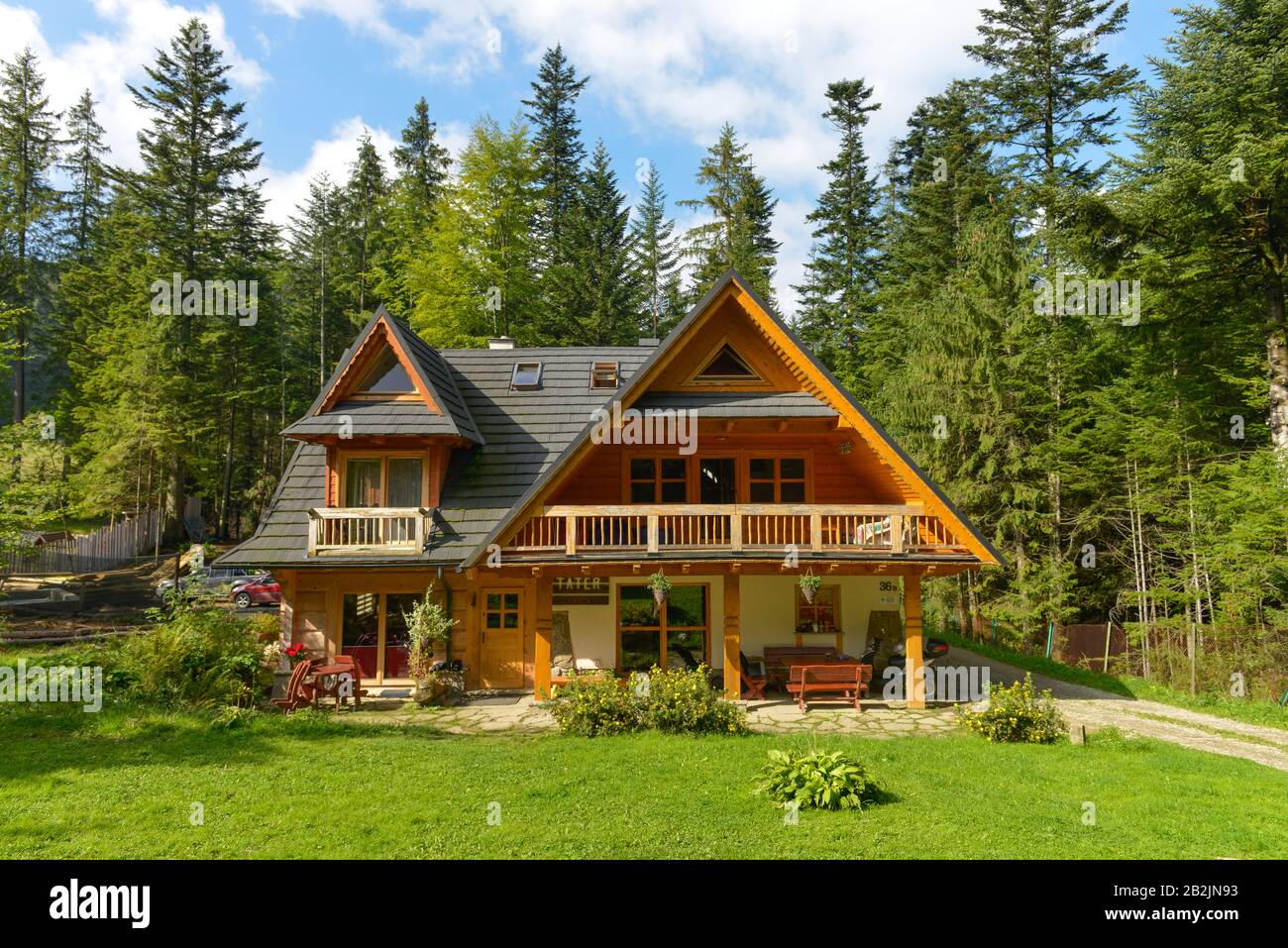 Ferienwohnungen, Holzhaus, Zakopane, Polen Foto Stock