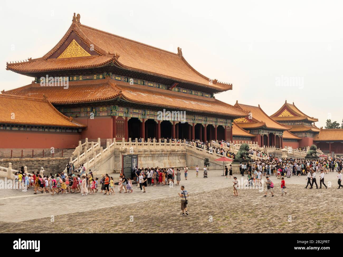 Sala dell'armonia Suprema (Taihedian in cinese), Città Proibita, Pechino, Cina Foto Stock