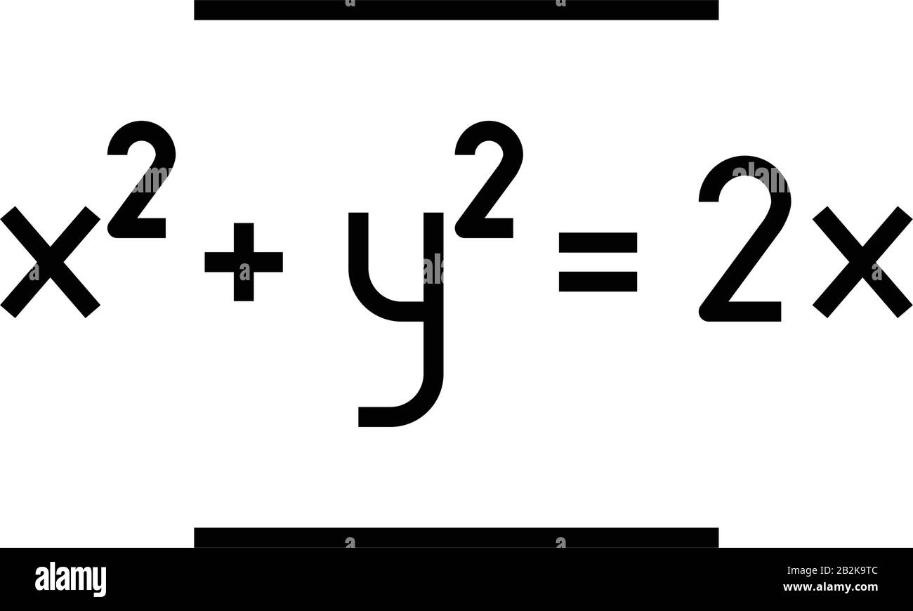 Matematica esercizi icona nera, concetto di illustrazione, vettore piatto simbolo, glifo segno. Illustrazione Vettoriale