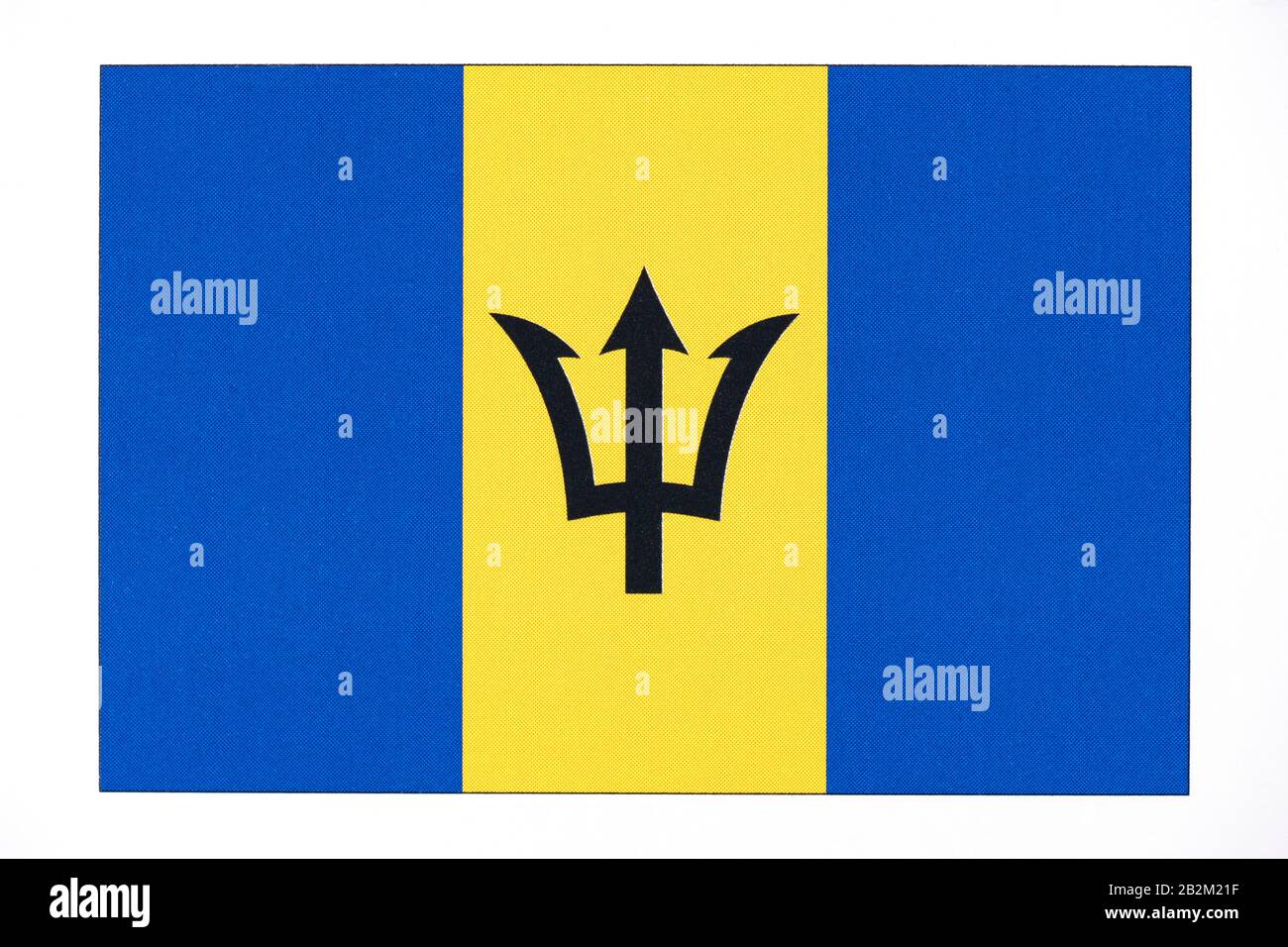 Bandiera nazionale di Barbados. Foto Stock