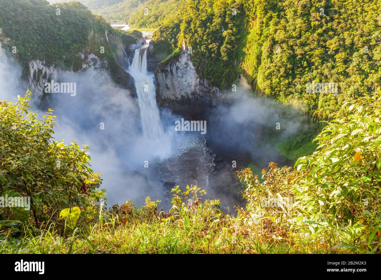 San Rafael cade la cascata più grande in Ecuador Foto Stock
