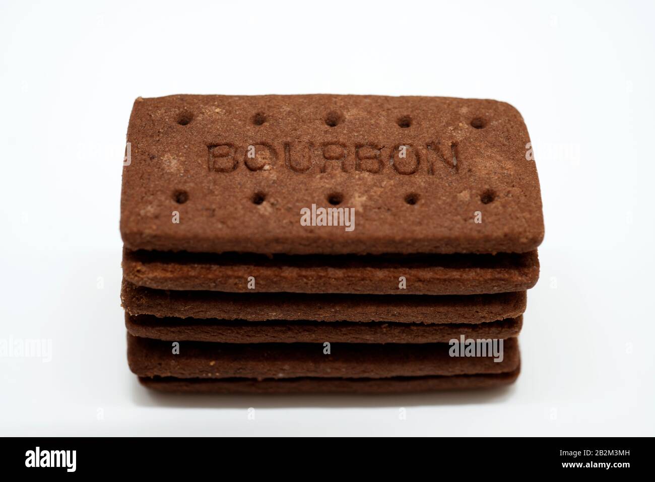 Biscotti al cioccolato McVities Bourbon Foto Stock