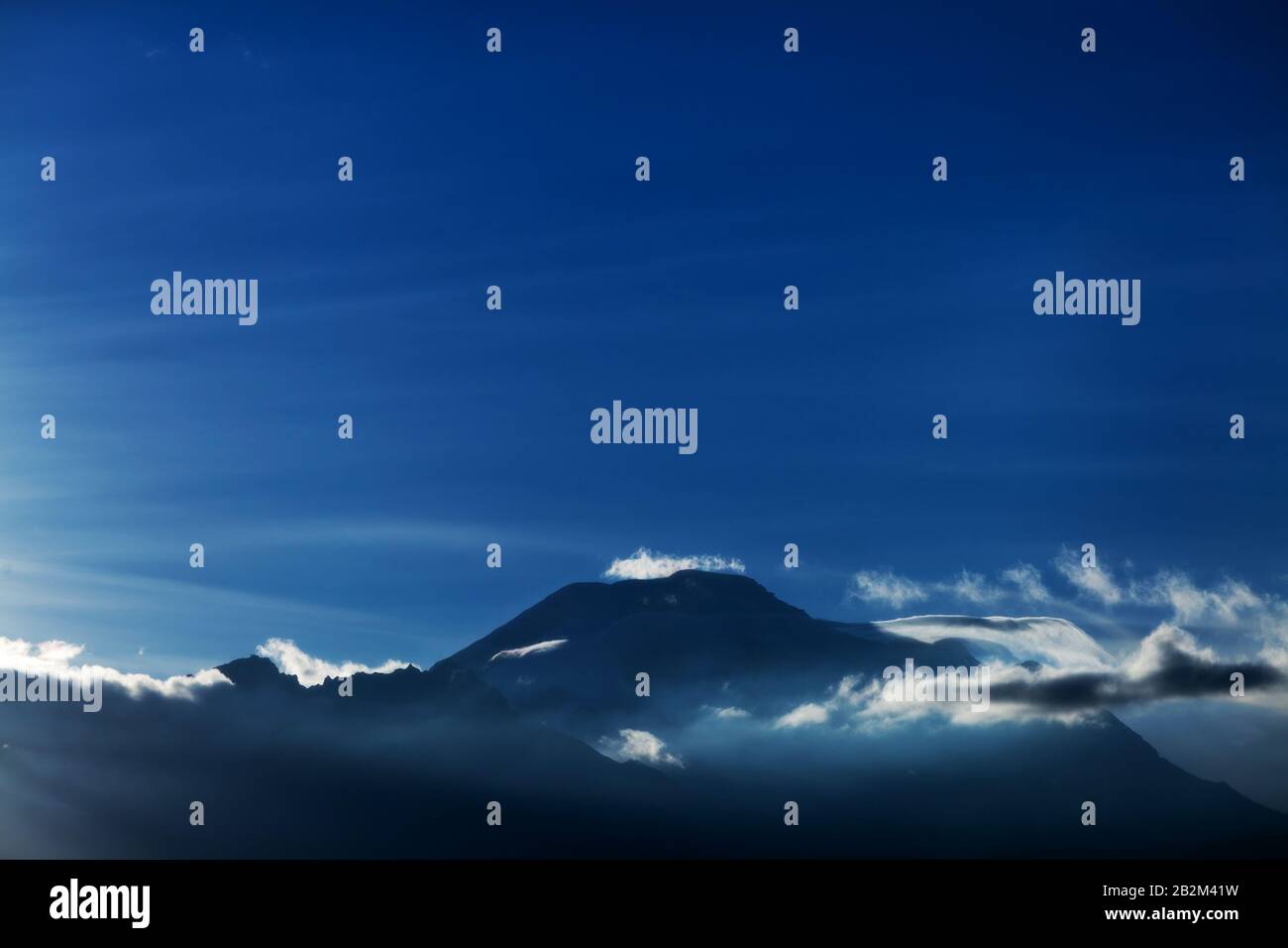 Vista aerea del Vulcano Chimborazo in Ecuador Foto Stock