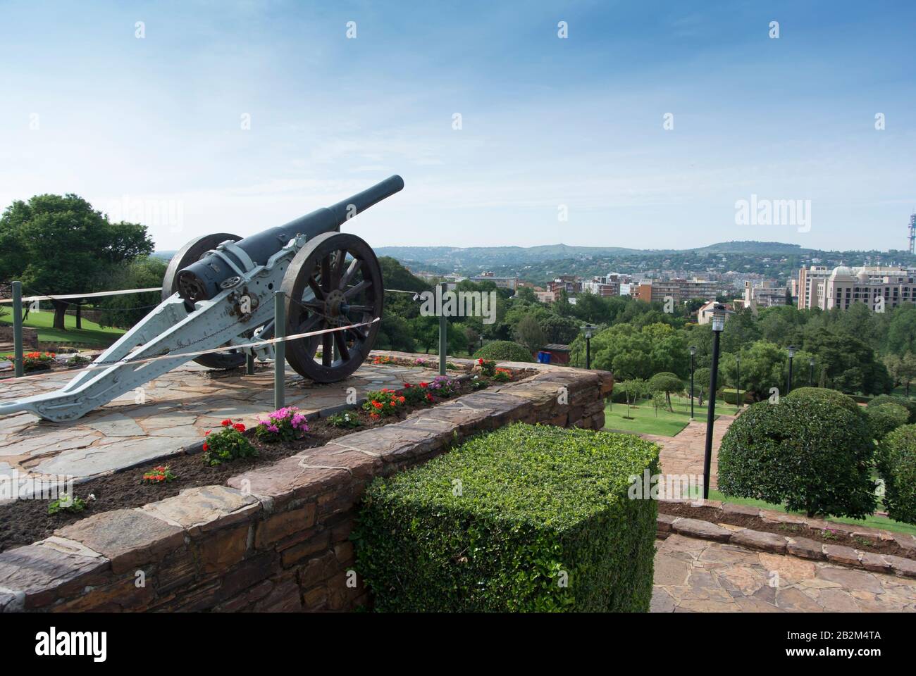 Pretoria, Sudafrica - 05 Feb 2019: Union Buildings, Pretoria, Sudafrica - Great Cannon Foto Stock