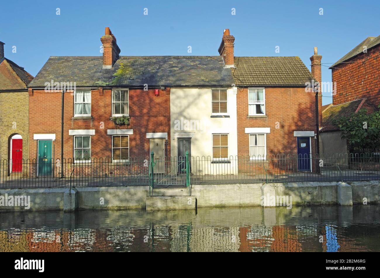 Canterbury, Kent, House, Great Stour River Foto Stock