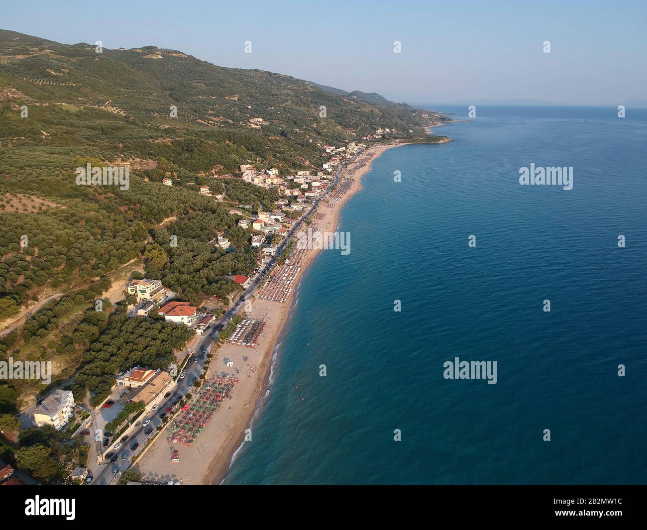 preveza spiagge esotiche tropicali di vrachos, loutsa in epiro grecia vicino a ligia e la città di parga e sivota attrazione turistica e destinazione Foto Stock