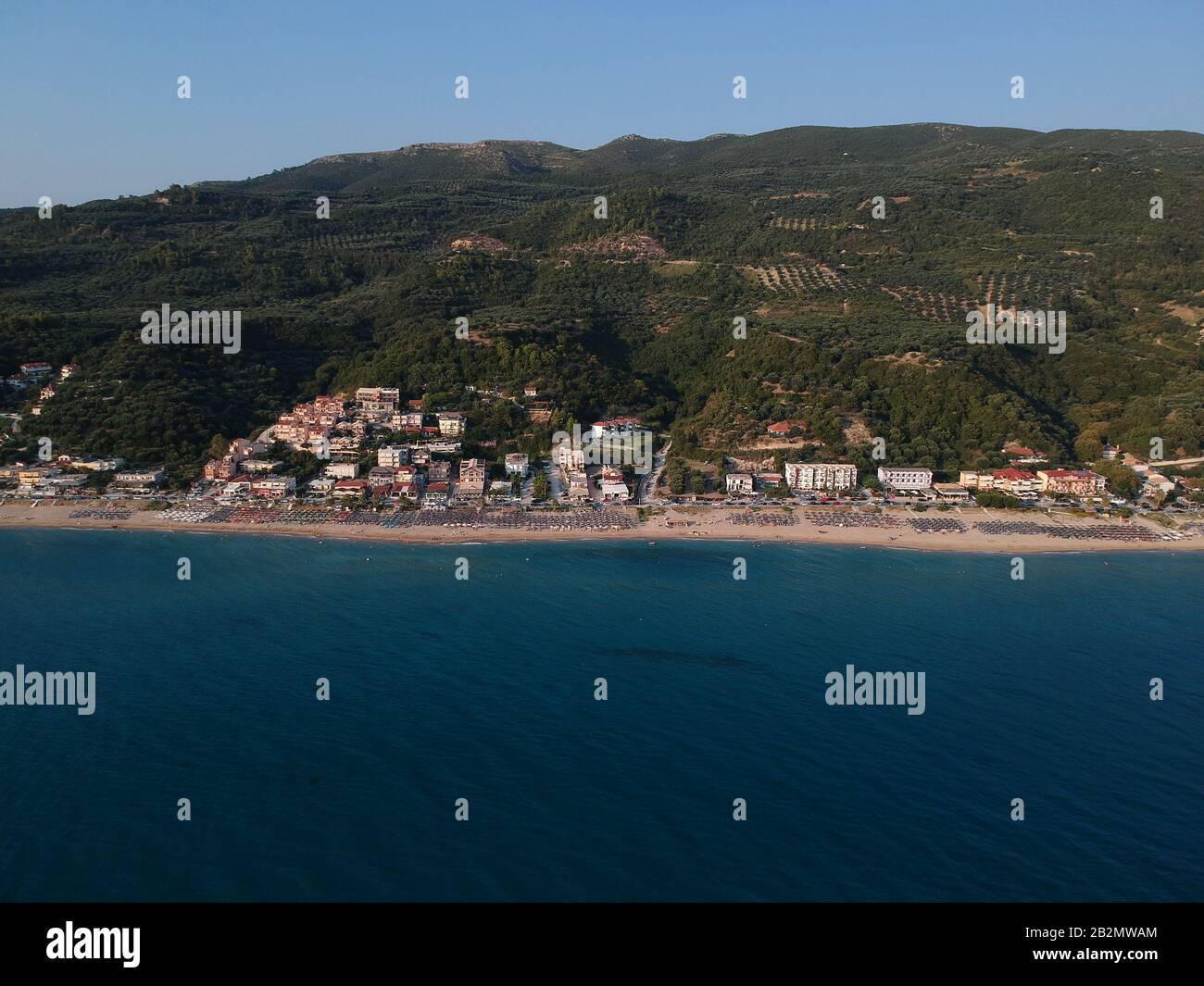 preveza spiagge esotiche tropicali di vrachos, loutsa in epiro grecia vicino a ligia e la città di parga e sivota attrazione turistica e destinazione Foto Stock