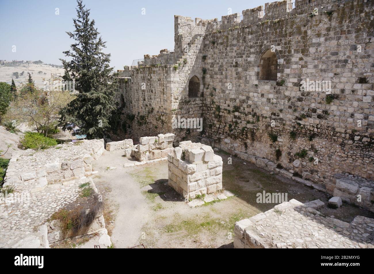Storia e archeologia nella città vecchia di gerusalemme capitale d'israele Foto Stock