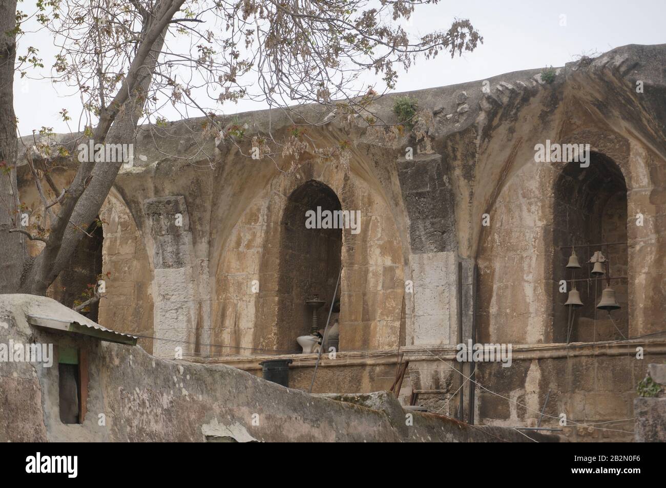 Chiesa copta nel Santo Sepolcro di gerusalemme Foto Stock