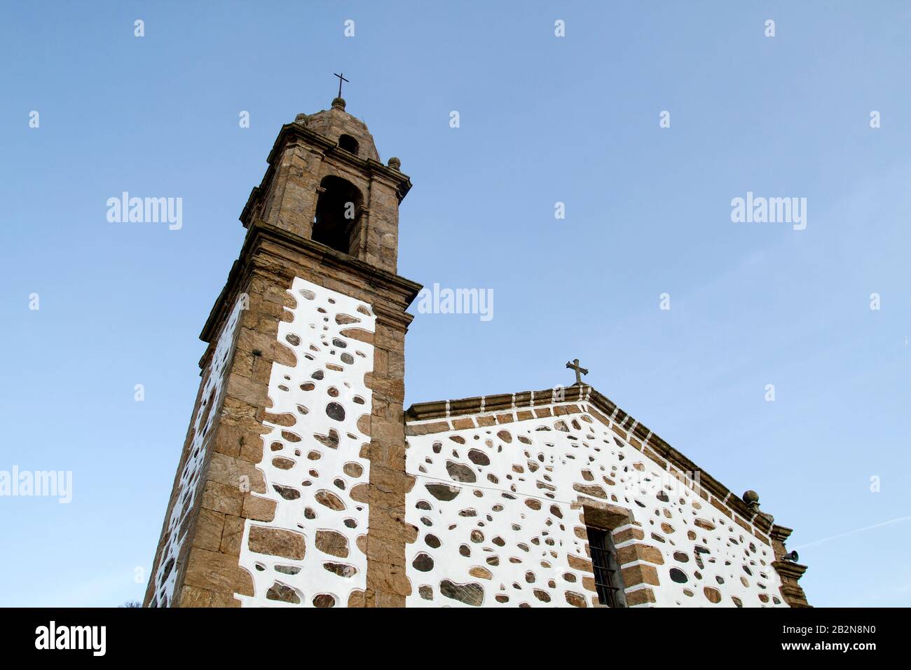 Santuario di San Andres de Teixido a Cedeira, Spagna Foto Stock