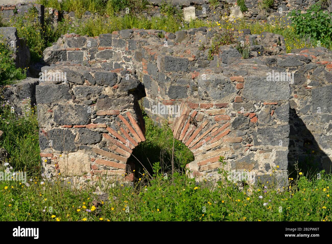 Terme Romane, Piazza Dante, Catania, Sizilien, Italien Foto Stock