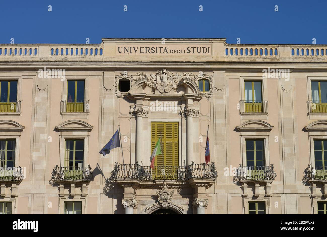 Università degli Studi di Catania, Piazza Universita, Catania, Sizilien, Italien Foto Stock