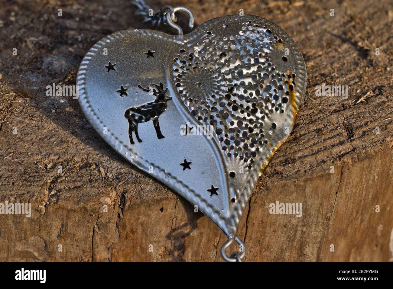 Cuore decorativo Foto Stock