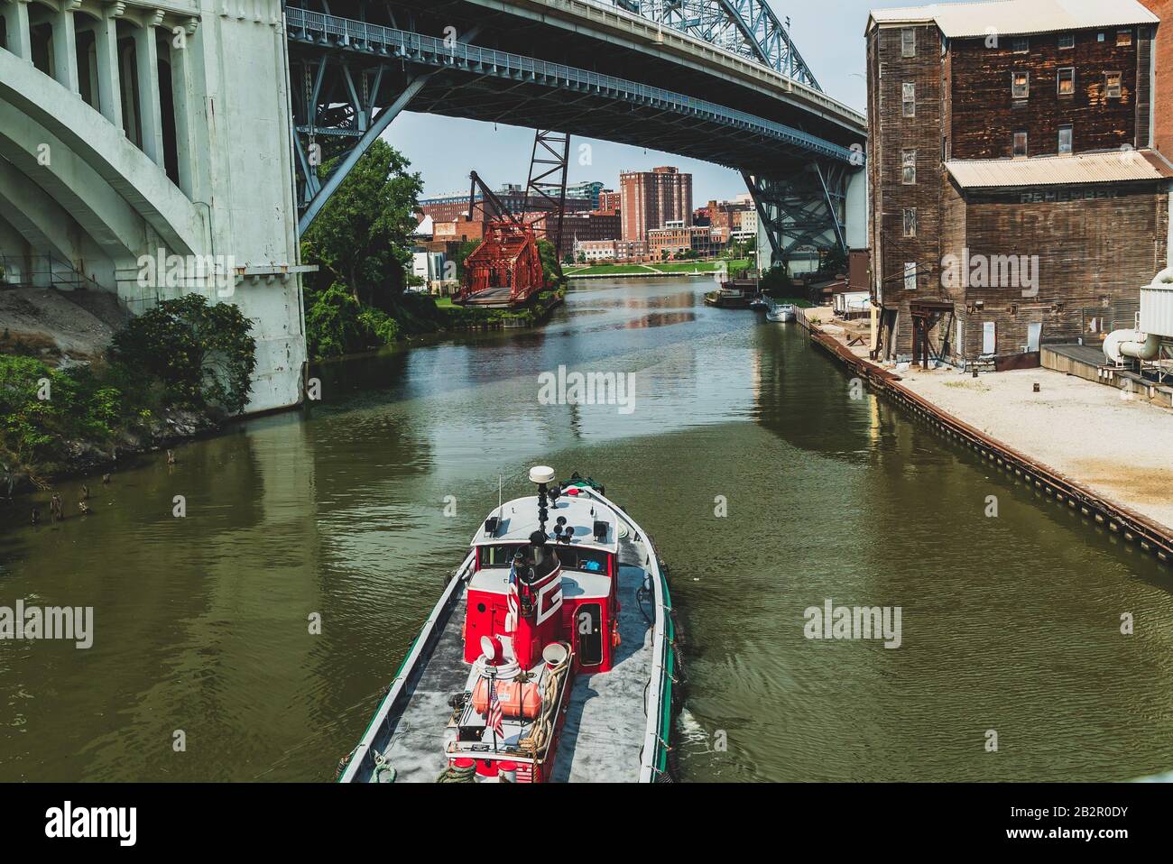 Fiume Cuyahoga Foto Stock