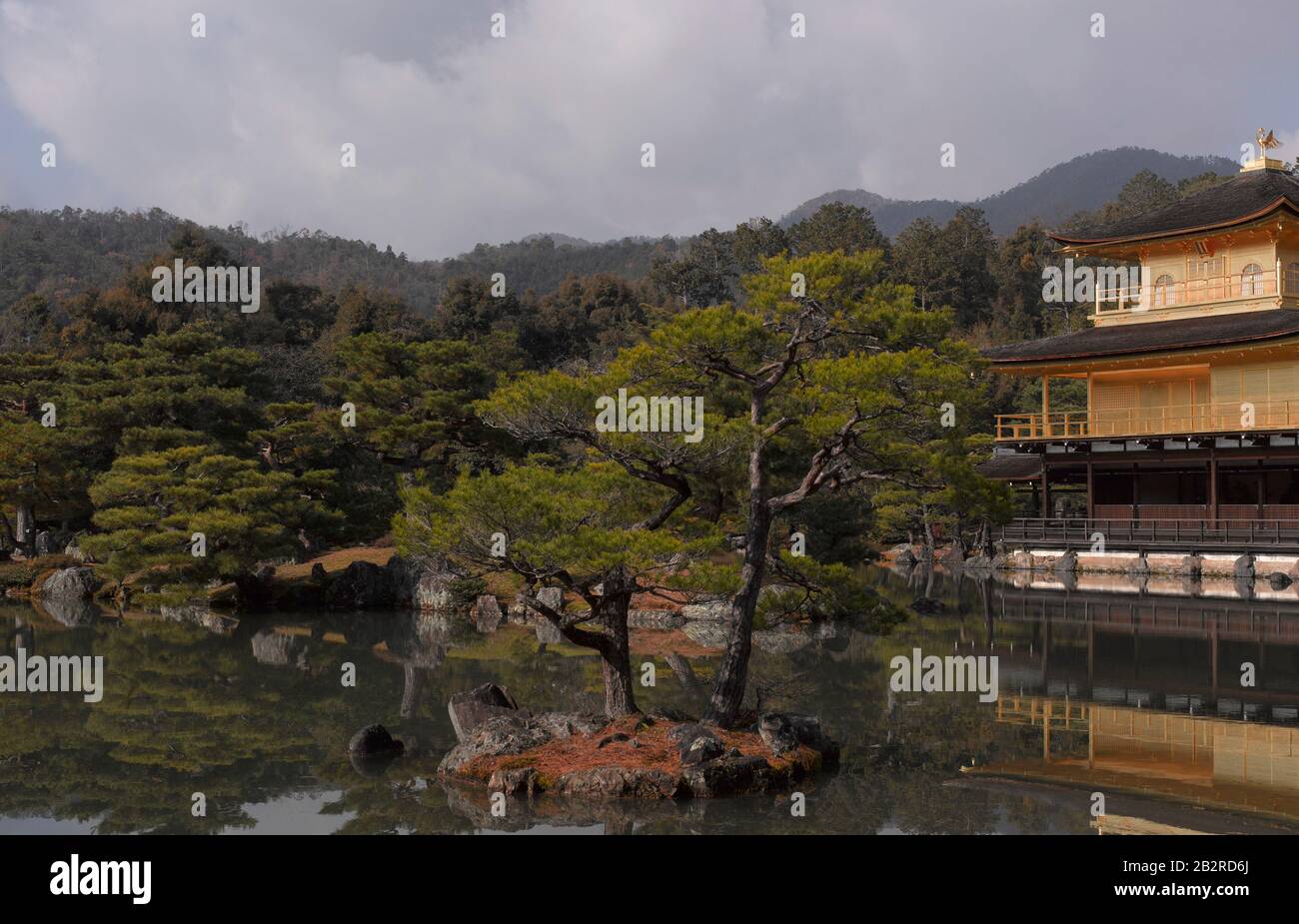 Kinkaku-Ji Golden Pavilion Temple, Kyoto, Giappone Foto Stock