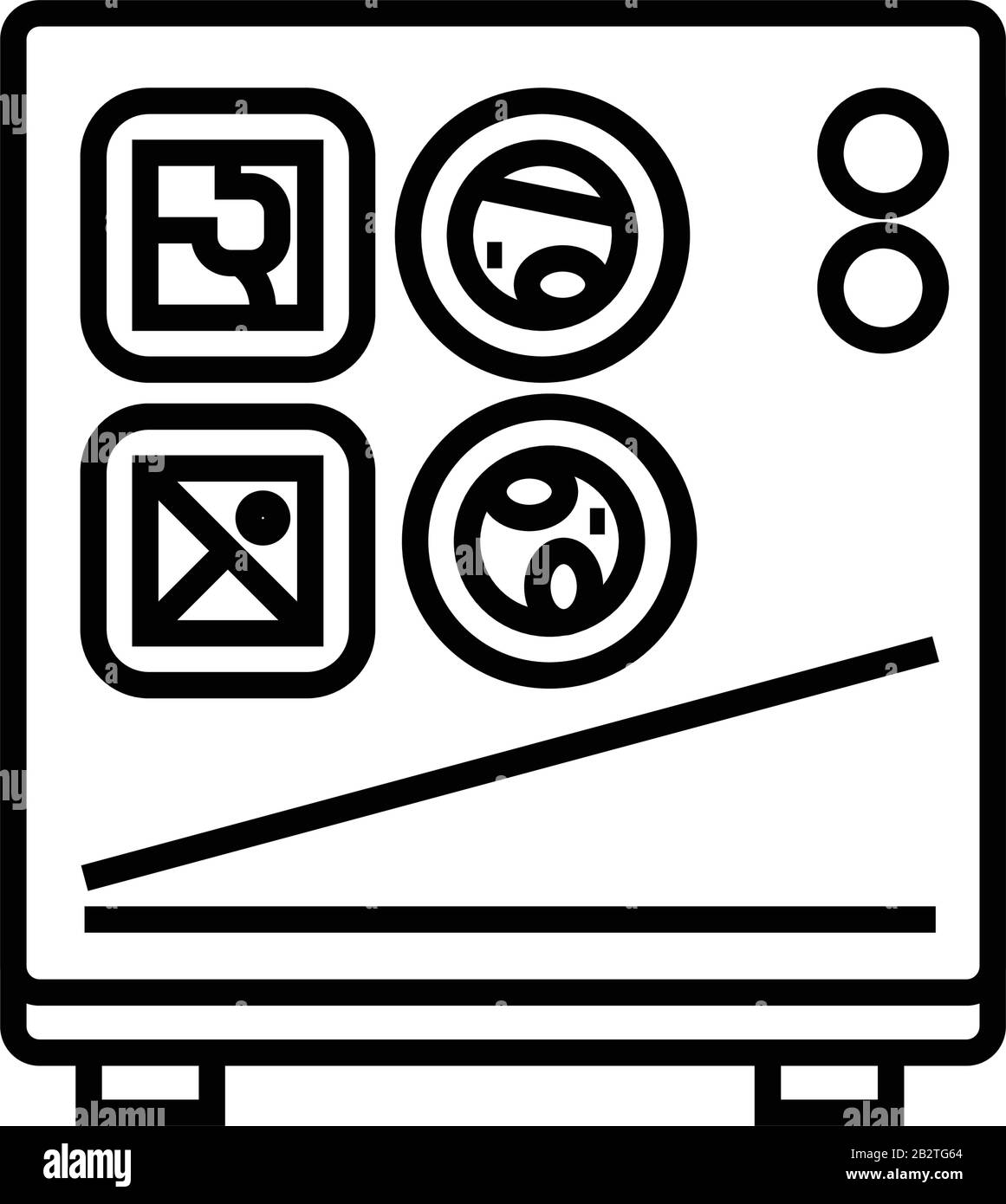 Icona della linea sushi set, simbolo concettuale, illustrazione vettoriale outline, simbolo lineare. Illustrazione Vettoriale