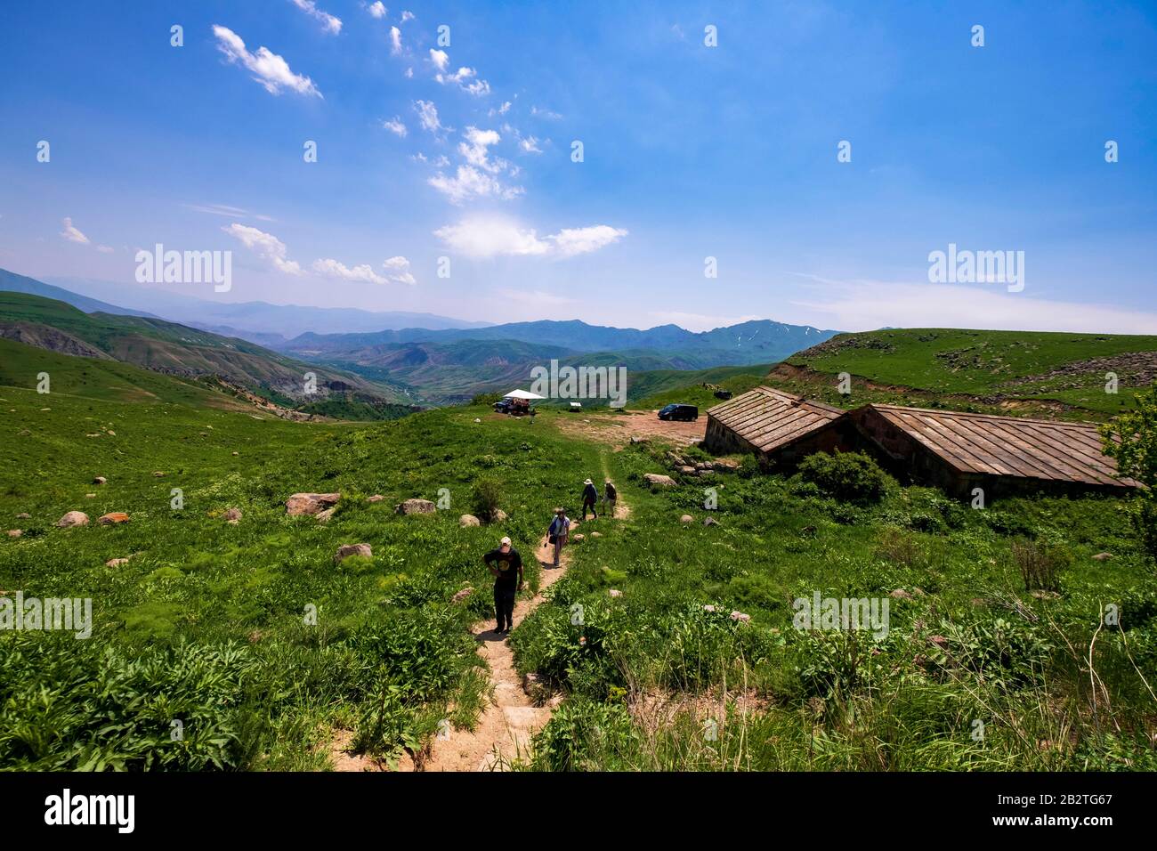 Caravansary al Selimpass tra Gegharkhunikh e Vajots'Dzor, Armenia Foto Stock