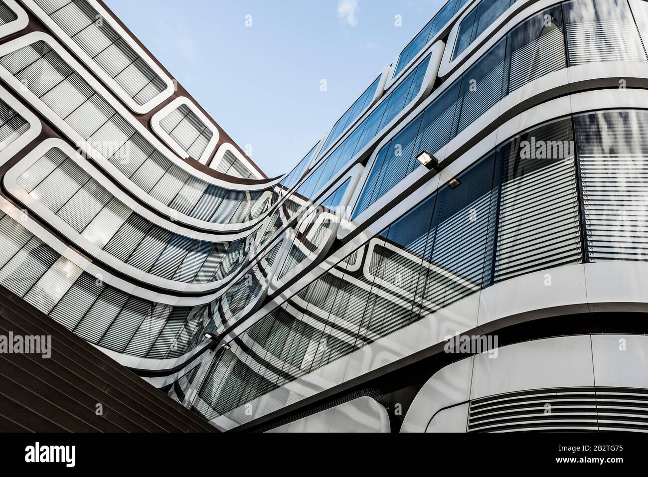 Edificio Moderno, Lettori Digest Germania, Stoccarda, Baden-Wuerttemberg, Germania Foto Stock