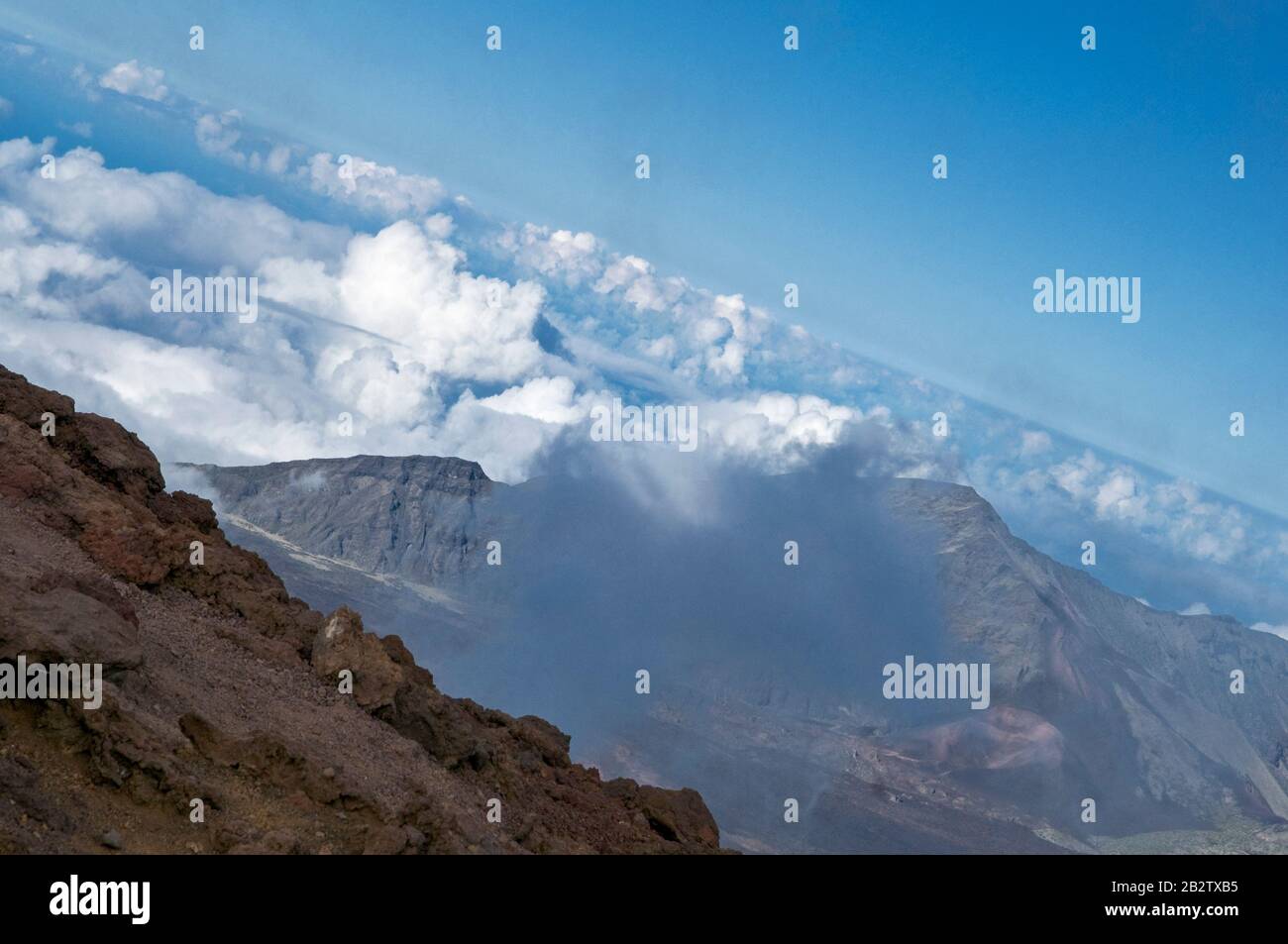 AlL'Interno Del Parco Nazionale Di Haleakala. Maui, Hawaii. Foto Stock